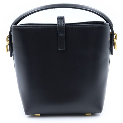 Saint Laurent Paris le 37 Mini Bucket Bag Cassandra Logo Leather 2-Way Gold — view 2