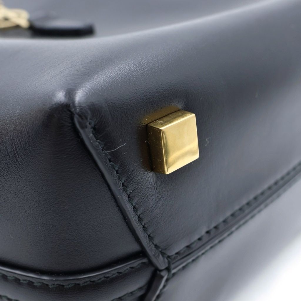 Saint Laurent Paris le 37 Mini Bucket Bag Cassandra Logo Leather 2-Way Gold — view 6