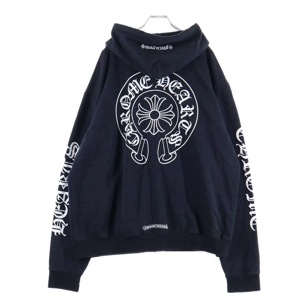 Chrome Hearts Sweatshirt HD Zip CH Plus All Over Print Back Horse Print Zip Hoodie