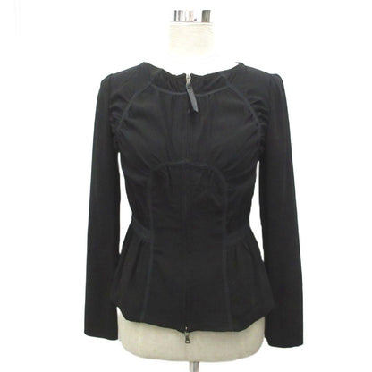 Prada Collarless Jacket Double Zip 38