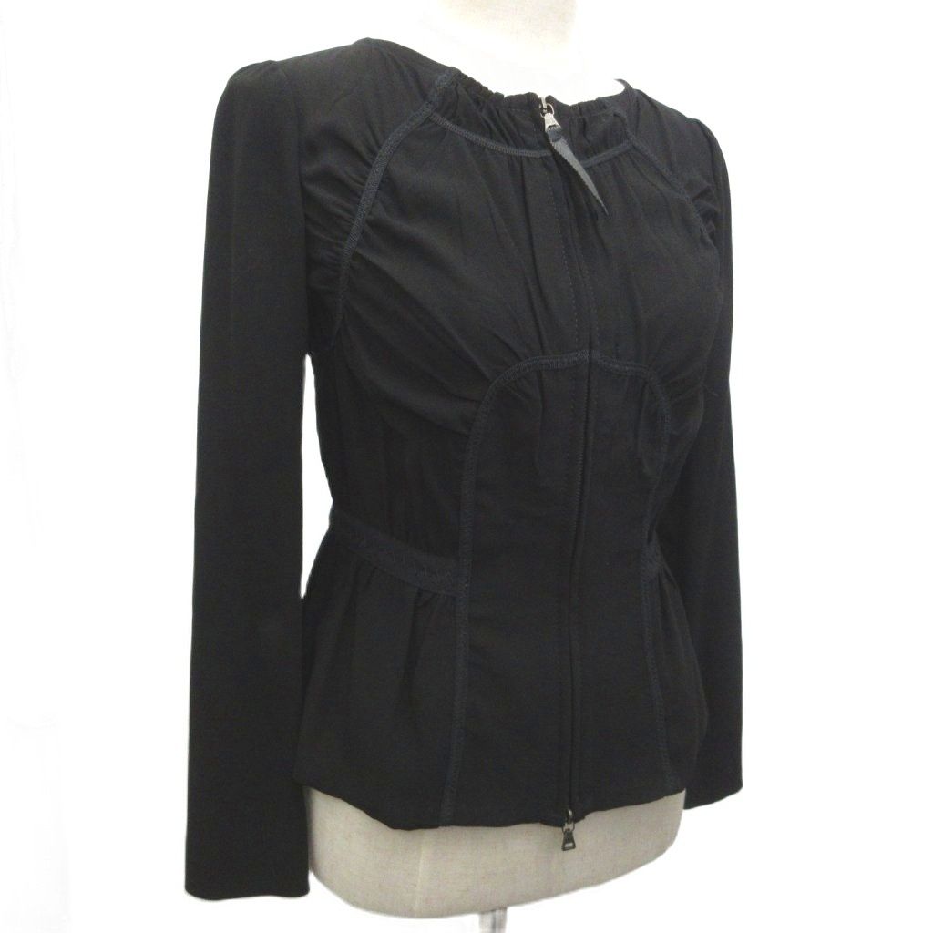 Prada Collarless Jacket Double Zip 38 — view 4