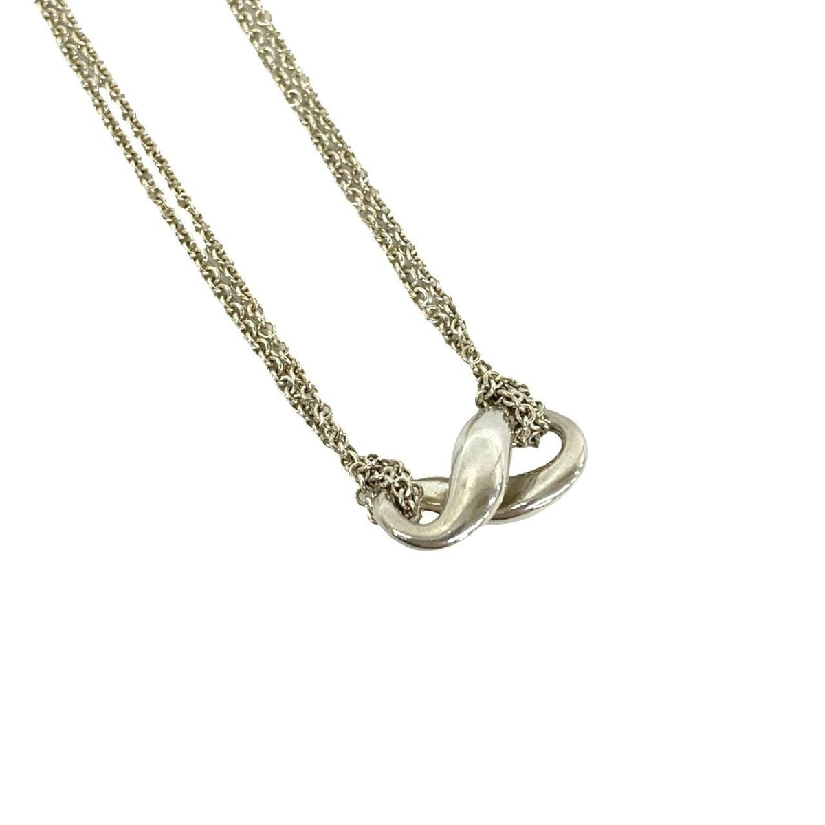 Tiffany & Co Vintage Infinity Necklace 925 Sterling Silver Pendant — view 4