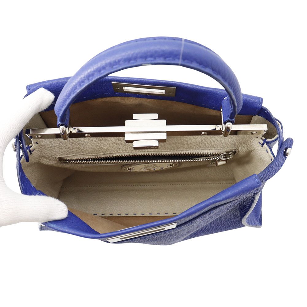 Fendi Peekaboo Selleria Regular Leather 2-Way Shoulder Bag — view 6