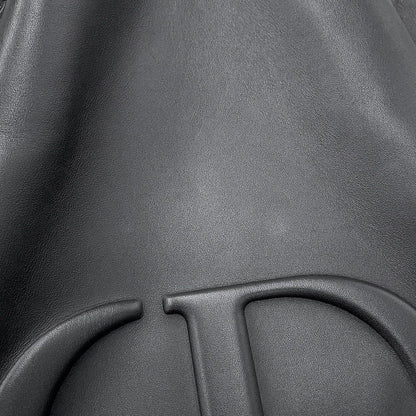 Dior Handbag C'est CD Embossed Calf Leather 2-Way Black — view 7