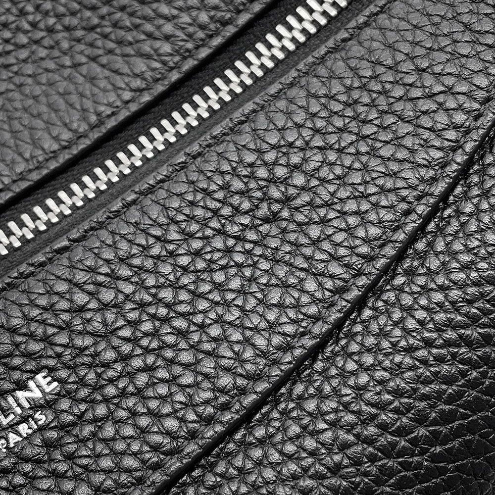 Celine Shoulder Bag Harry Cross Leather Black — view 6