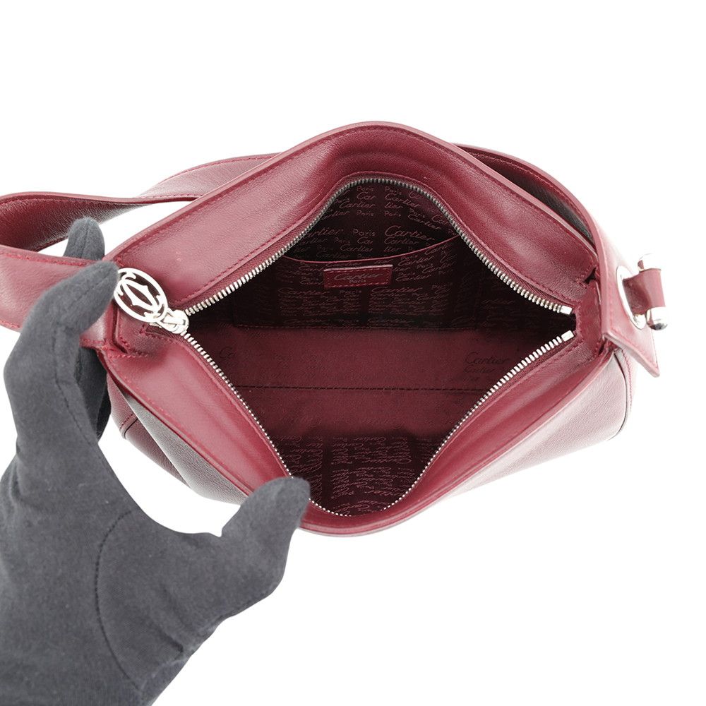 Cartier Shoulder Bag Cabochon Leather — view 5