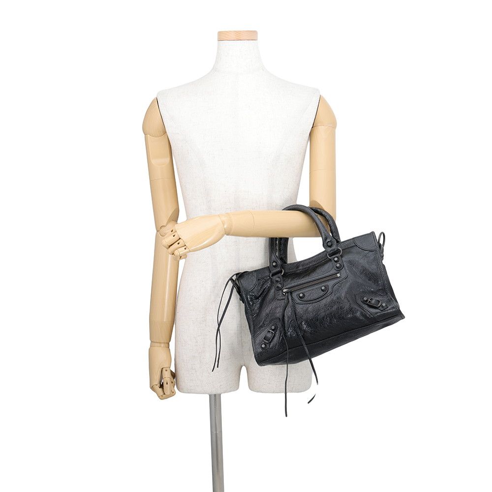 Balenciaga le City Small 2-Way Shoulder Bag Black — view 4