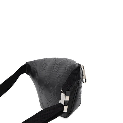 Gucci Belt Bag GG Embossed Bag Leather Black — view 3