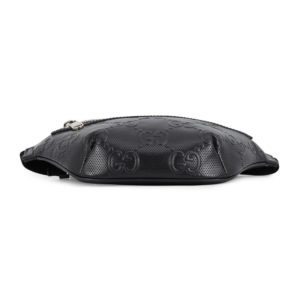 Gucci Belt Bag GG Embossed Bag Leather Black — view 4