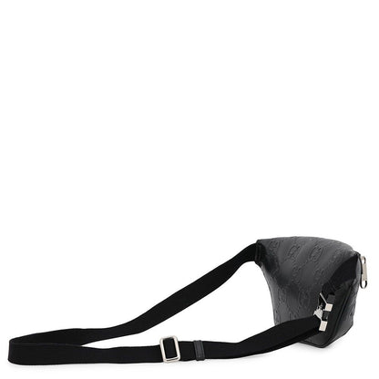 Gucci Belt Bag GG Embossed Bag Leather Black — view 2