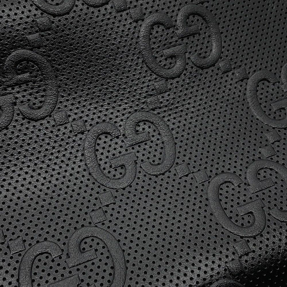 Gucci Belt Bag GG Embossed Bag Leather Black — view 7