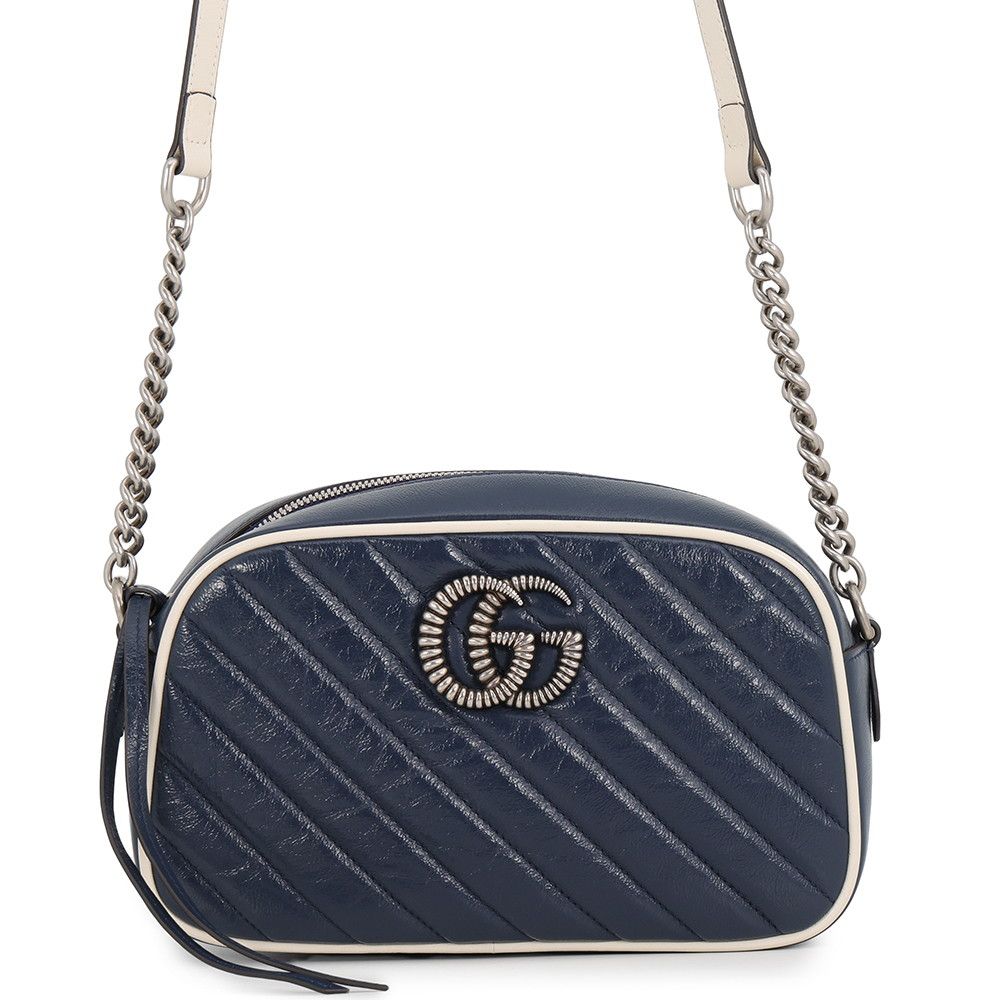Gucci Chain Shoulder Bag GG Marmont Quilted Small Leather