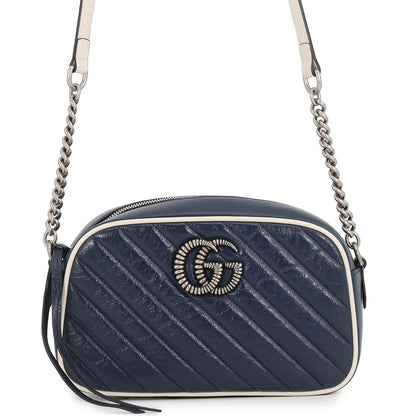 Gucci Chain Shoulder Bag GG Marmont Quilted Small Leather