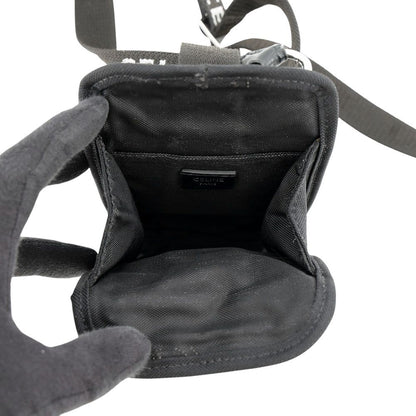 Celine Shoulder Pouch Trekking Mobile Canvas Black — view 5
