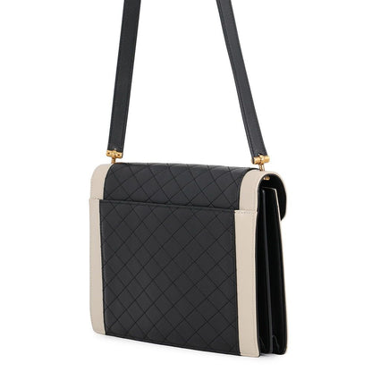 Saint Laurent Paris Shoulder Bag Gaby Satchel Lambskin Black White — view 2