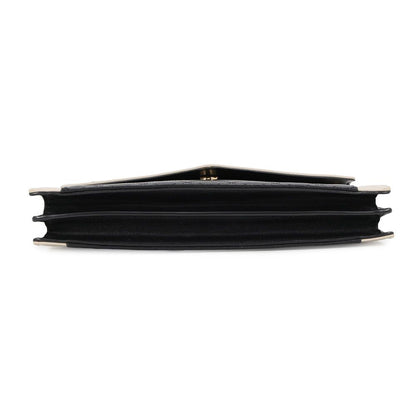 Saint Laurent Paris Shoulder Bag Gaby Satchel Lambskin Black White — view 3