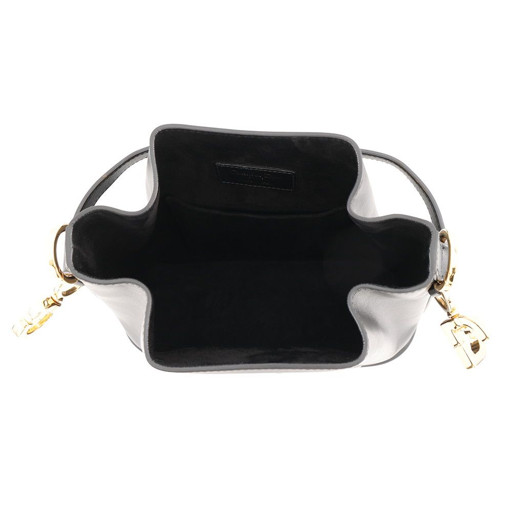 Dior Handbag C'est CD Embossed Calf Leather 2-Way Black — view 6