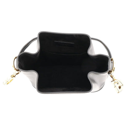Dior Handbag C'est CD Embossed Calf Leather 2-Way Black — view 6