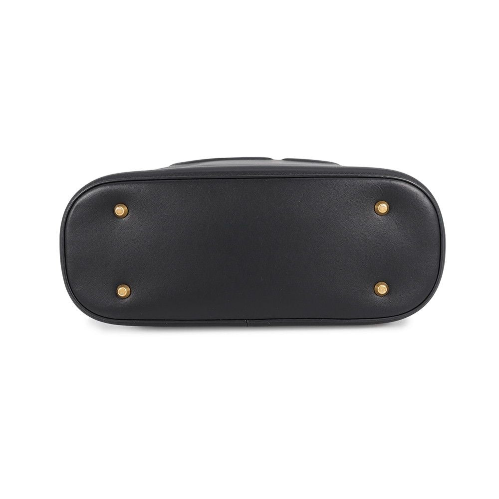Dior Handbag C'est CD Embossed Calf Leather 2-Way Black — view 3