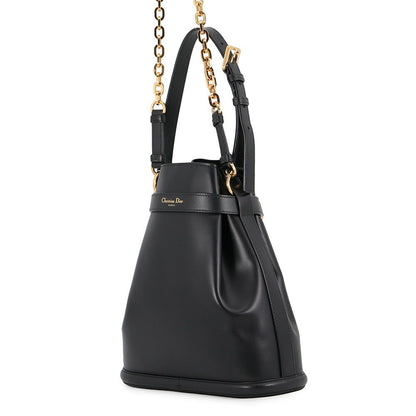 Dior Handbag C'est CD Embossed Calf Leather 2-Way Black — view 2