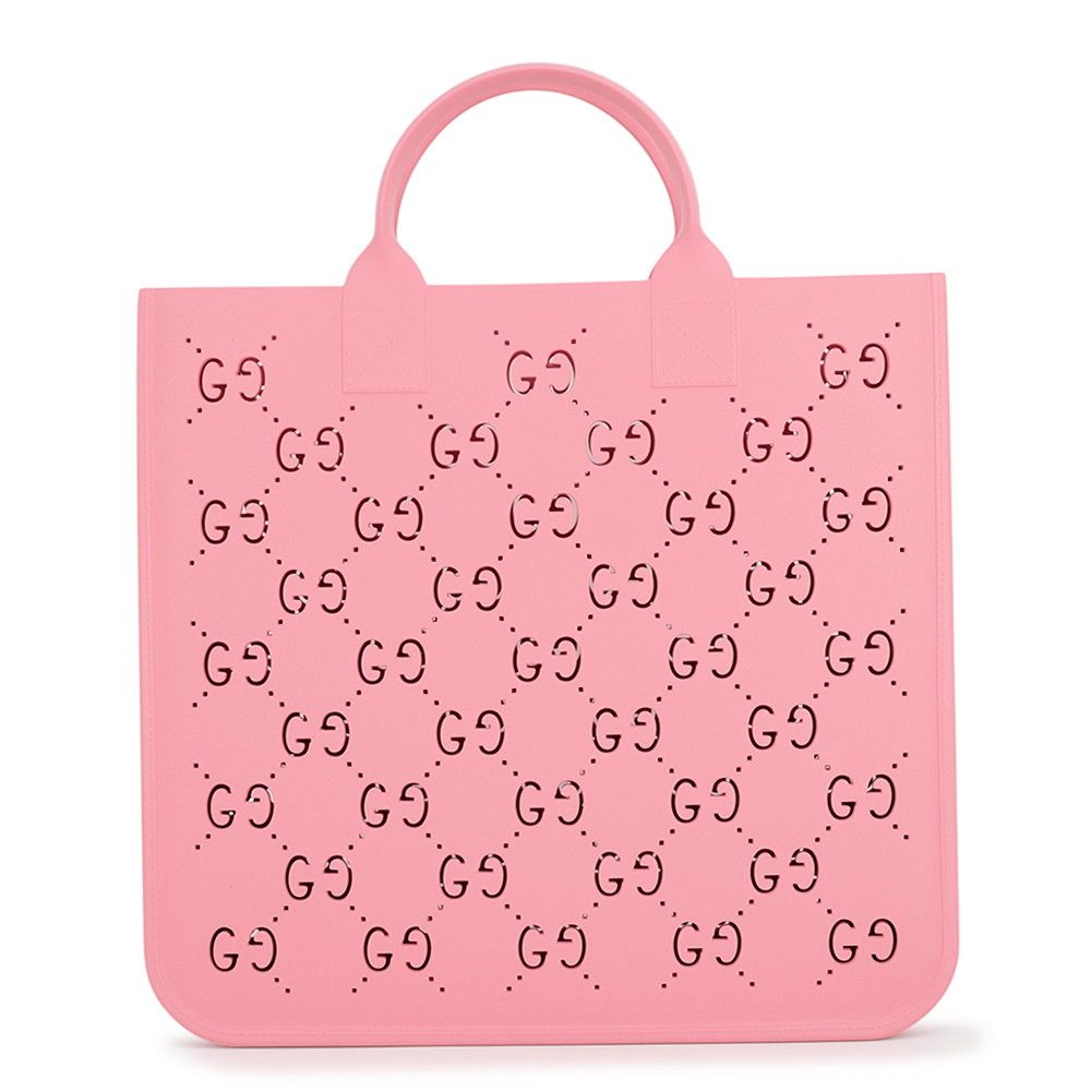 Gucci Tote Bag Children's Perforated GG Rubber