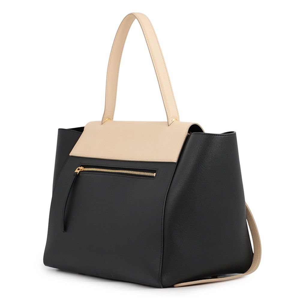 Celine Belt Bag Bicolor Leather Black — view 2