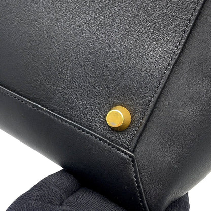 Celine Belt Bag Bicolor Leather Black — view 8