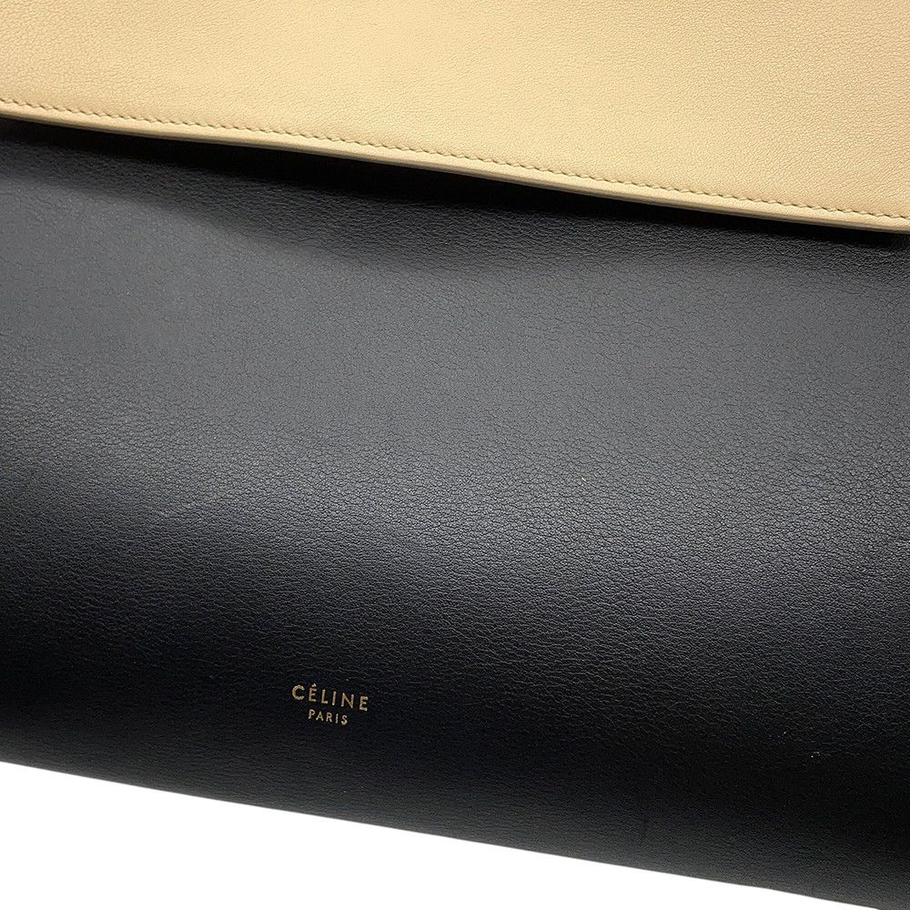 Celine Belt Bag Bicolor Leather Black — view 7