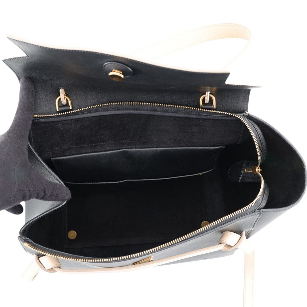 Celine Belt Bag Bicolor Leather Black — view 5