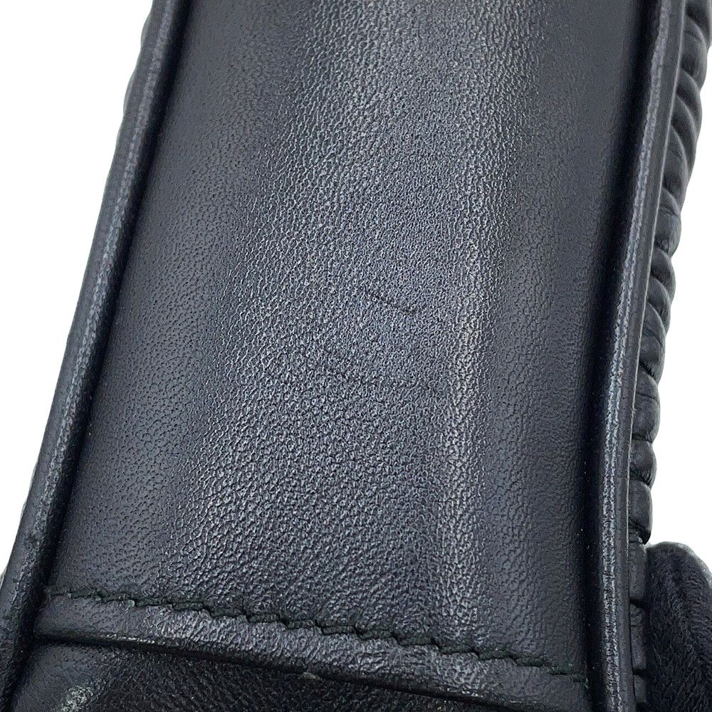 Miu Miu Chain Shoulder Bag Matelasse Bijou Leather Black — view 7