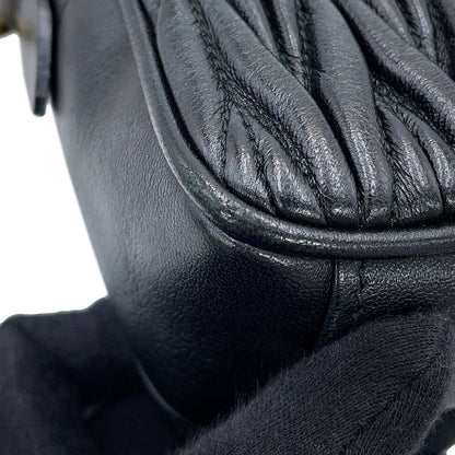 Miu Miu Chain Shoulder Bag Matelasse Bijou Leather Black — view 8