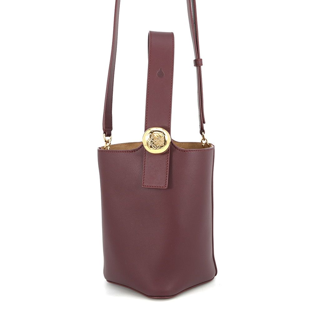 Loewe Pebble Baguette Anagram Leather 2-Way Shoulder Bag