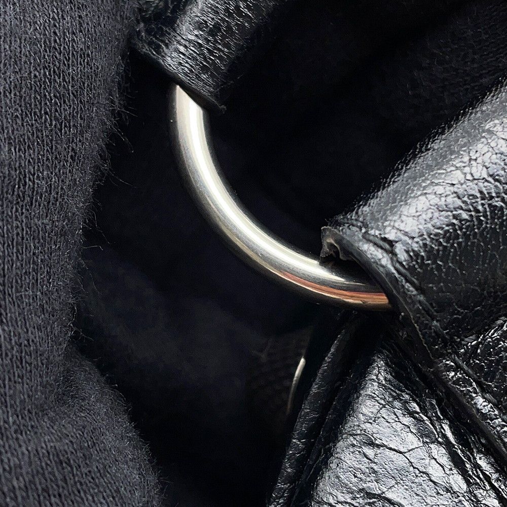 Balenciaga Shoulder Bag le Cagole Cylinder Leather Black — view 8