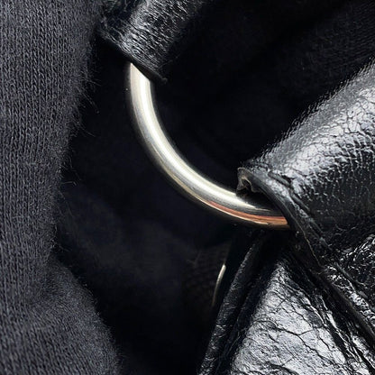 Balenciaga Shoulder Bag le Cagole Cylinder Leather Black — view 8
