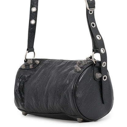 Balenciaga Shoulder Bag le Cagole Cylinder Leather Black — view 2