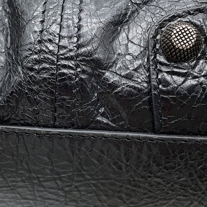 Balenciaga Shoulder Bag le Cagole Cylinder Leather Black — view 6