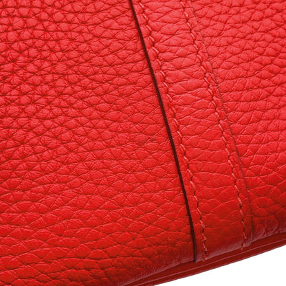 Hermes Handbag Picotin Lock MM Rouge Tomato Silver Taurillon Clemence Tote — view 7