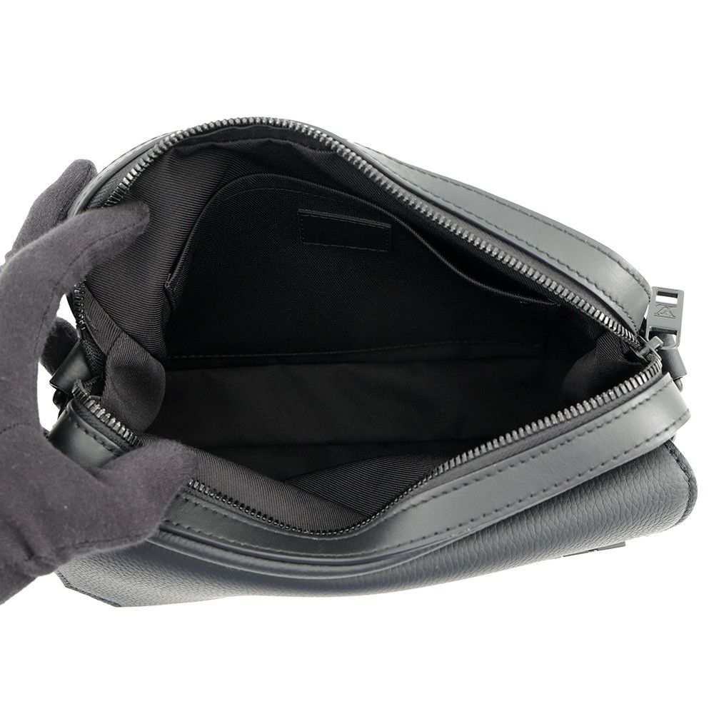 Louis Vuitton Shoulder Bag Leather LV Aerogram Fast Line Messenger Black — view 5