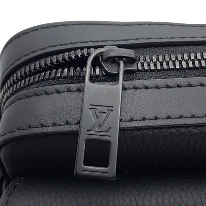 Louis Vuitton Shoulder Bag Leather LV Aerogram Fast Line Messenger Black — view 8