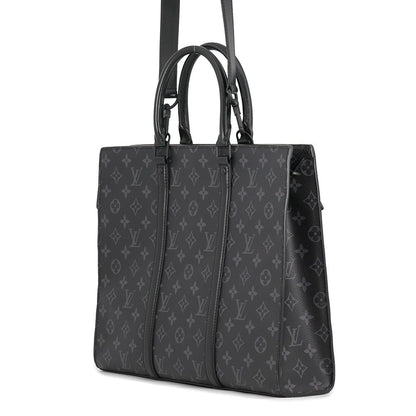 Louis Vuitton Tote Bag Monogram Eclipse Sac Plat Horizontal Zip 2-Way Business — view 2
