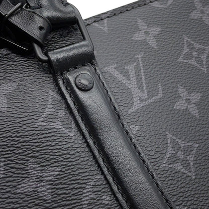 Louis Vuitton Tote Bag Monogram Eclipse Sac Plat Horizontal Zip 2-Way Business — view 7