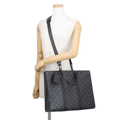 Louis Vuitton Tote Bag Monogram Eclipse Sac Plat Horizontal Zip 2-Way Business — view 5