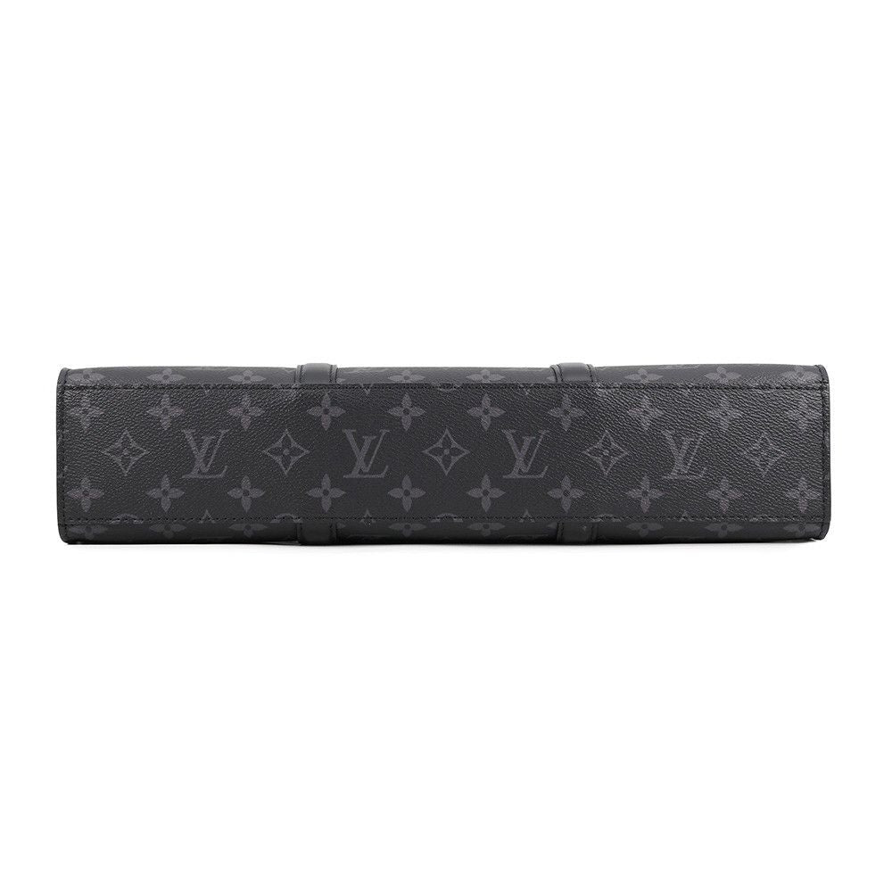 Louis Vuitton Tote Bag Monogram Eclipse Sac Plat Horizontal Zip 2-Way Business — view 3