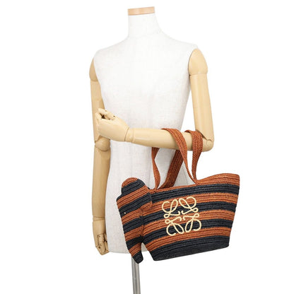 Loewe Handbag Paula's Ibiza Elephant Basket Bag Small Raffia Black — view 4