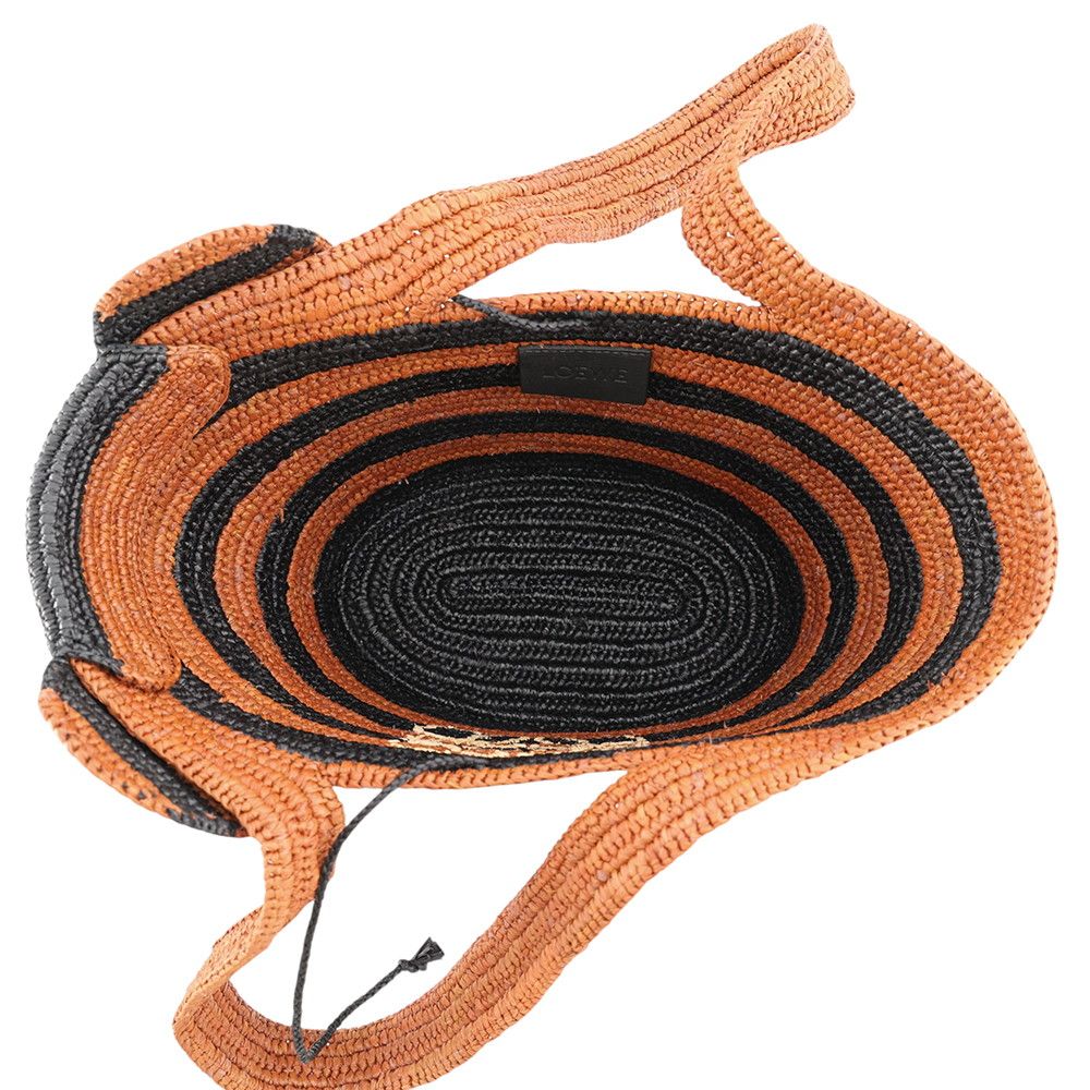 Loewe Handbag Paula's Ibiza Elephant Basket Bag Small Raffia Black — view 5