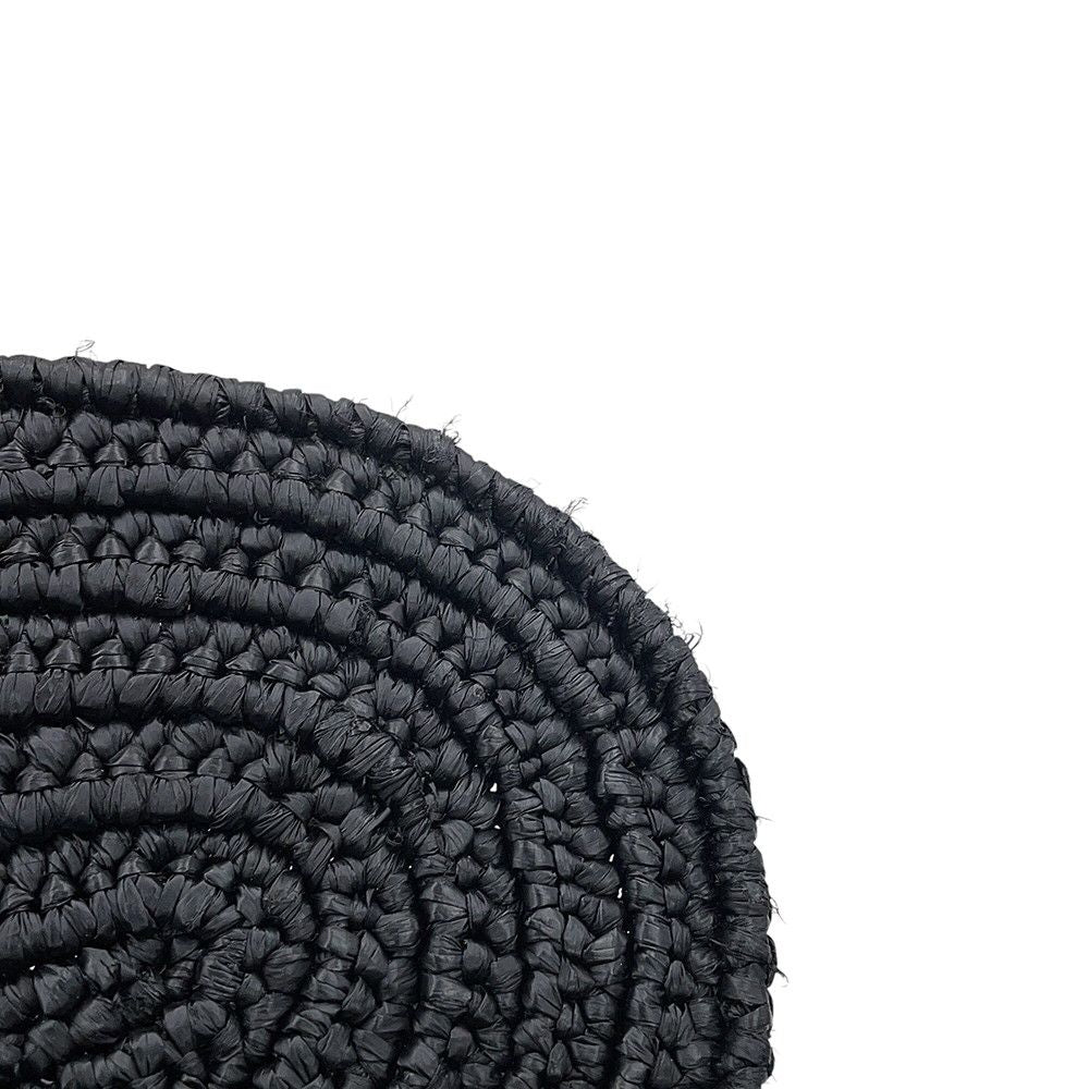 Loewe Handbag Paula's Ibiza Elephant Basket Bag Small Raffia Black — view 6