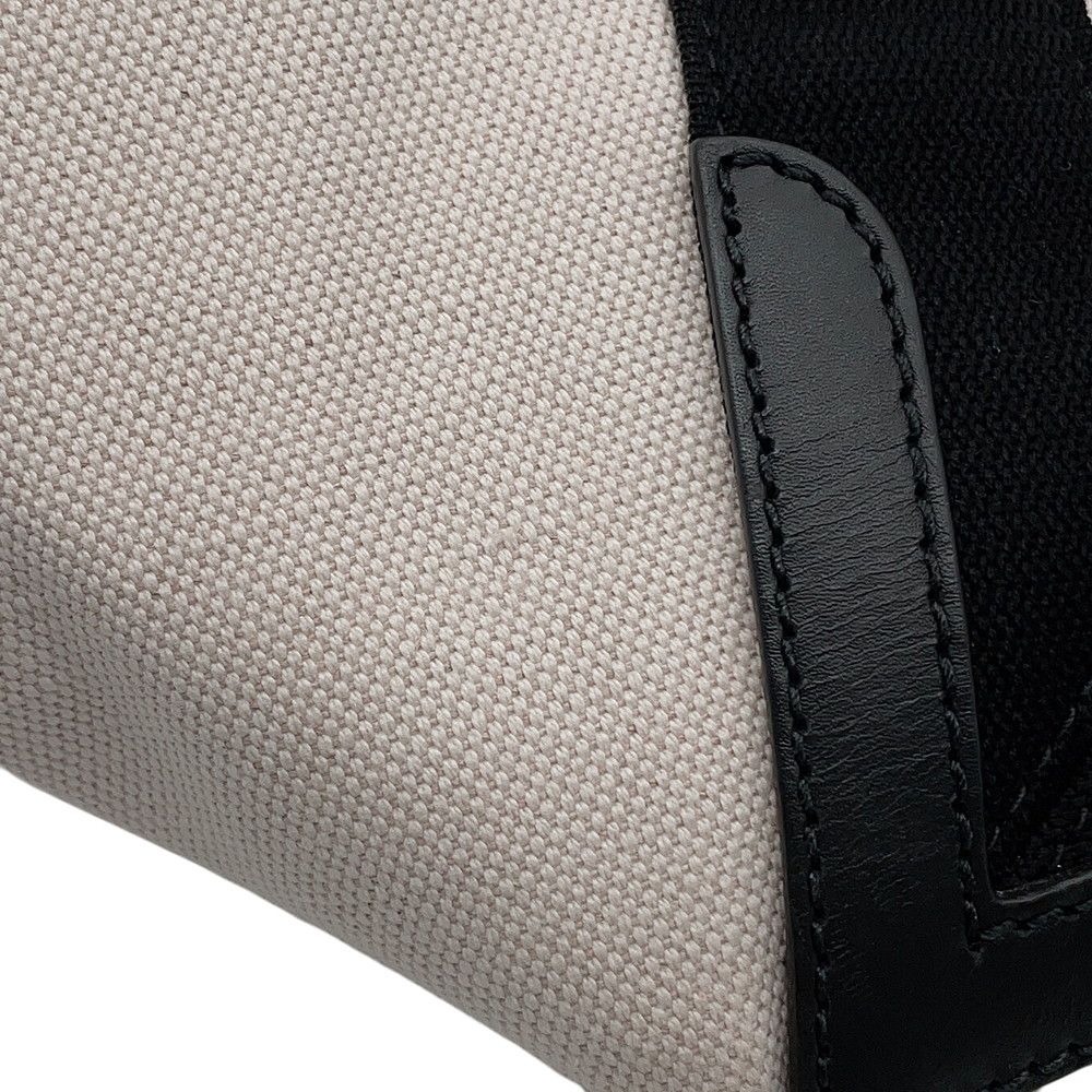 Balenciaga Tote Bag Navy Cabas M Canvas Leather Black — view 6