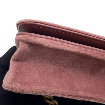 Chanel Chain Wallet Boy Velvet Shoulder Bag — view 7