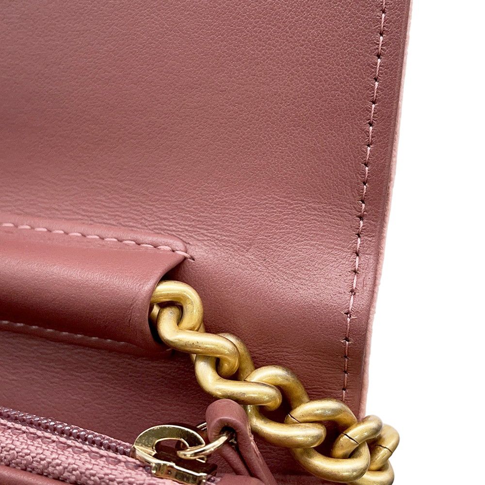 Chanel Chain Wallet Boy Velvet Shoulder Bag — view 8