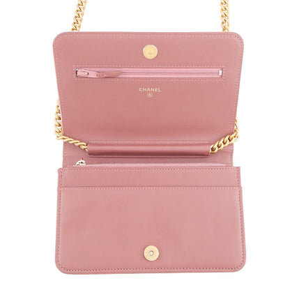 Chanel Chain Wallet Boy Velvet Shoulder Bag — view 5